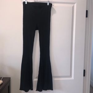 Aerie Ribbed High Waisted Flare Pants